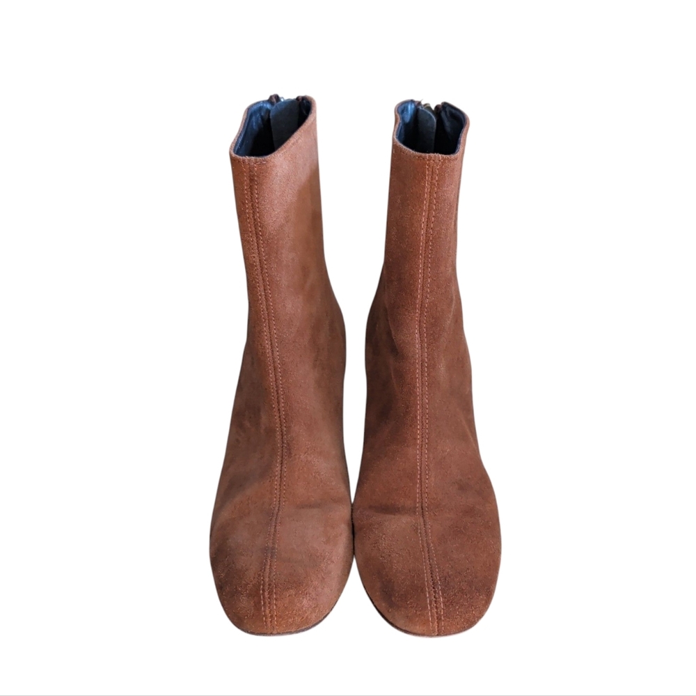 HP!🎉Free People Cecile Ankle Boot In Brown Suede Size 38 EU /7.5 U.S. - Picture 3 of 14